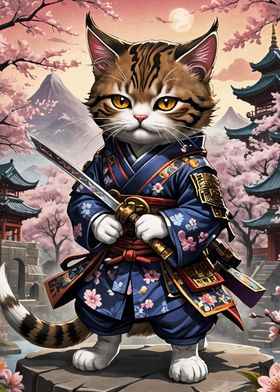 Cat kimono japan