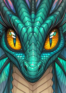 Stained Pretty Dragon