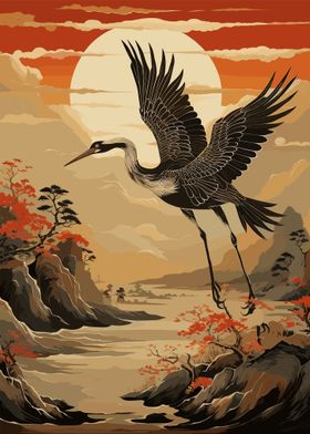 Japanese Crane Fantasy