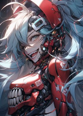 Cute Futuristic Girl Anime