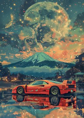 Ferrari F40 Fuji moon Draw