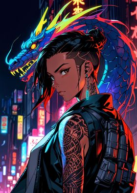 Anime Cyberpunk Girl