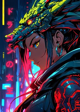 Anime Cyberpunk Girl