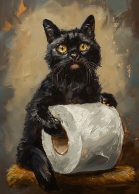 Funny Cat Toilet Paper