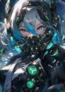 Cute Futuristic Girl Anime