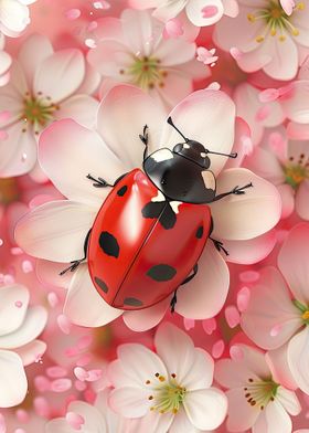 Lady Bug Cherry Blossom