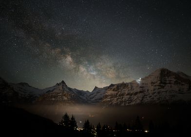 Milkyway over Grindelwald