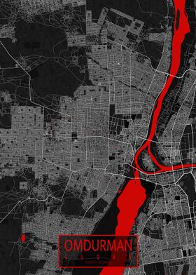 Omdurman City Map Oriental