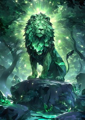 Epic Emerald Lion