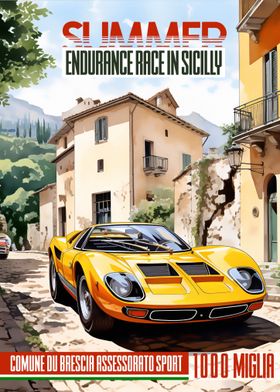 Racing endurance poster