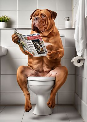 Dogue de Bordeaux Bathroom