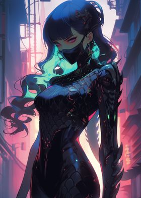 Cute Futuristic Girl Anime