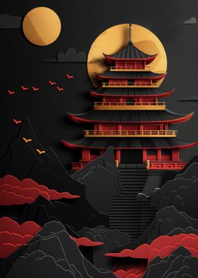 Red Gold Black Temple