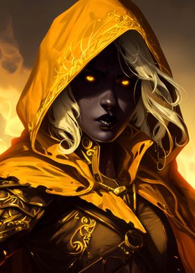 Gold Witch Sorcerer Magic