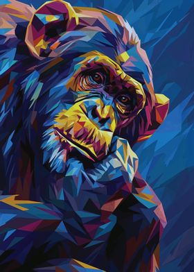 CHIMPANZEE POSTER ART