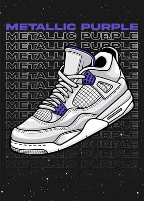 Metallic Purple Shoe