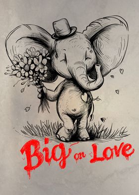 Big on Love Elephant
