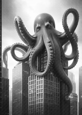 Octopus in the building