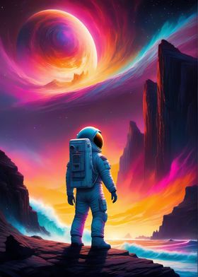 Astronaut colorful