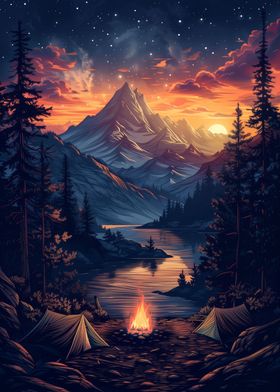 The Mountain Campfire