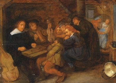 Tavern with musicians