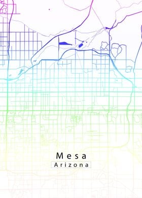 Mesa Arizona City Map