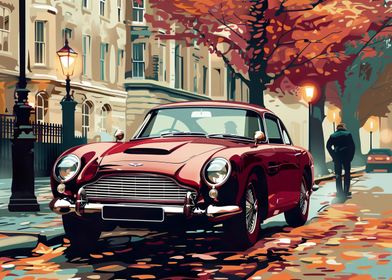 Aston Martin DB5 Car art