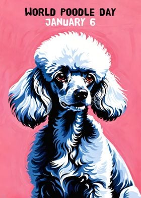 Cute Poodle Dog Poster