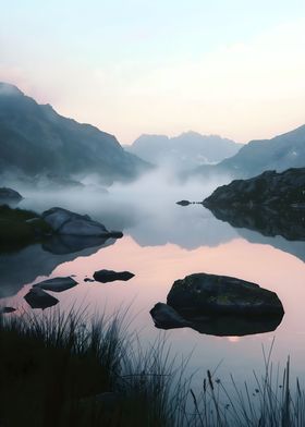 Misty Mountain Lake