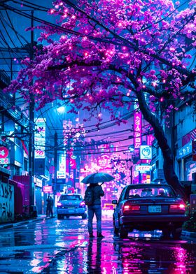 Japan Street Cyberpunk