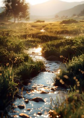 Golden Meadow Stream