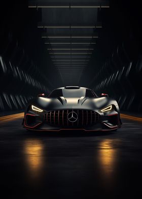 Black Mercedes AMG car