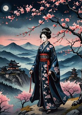 Geisha Japan Landscape