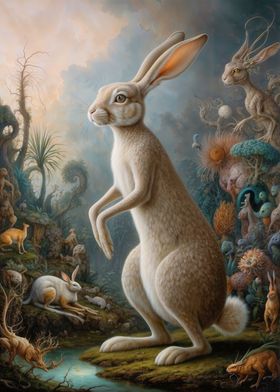 Surreal Rabbit Safari