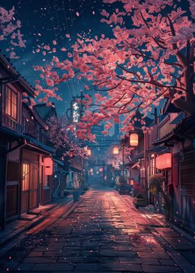 Twilight Sakura Street