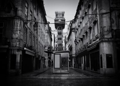 Lisbon In Black And White