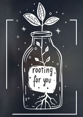 Rooting for You Plant Art
