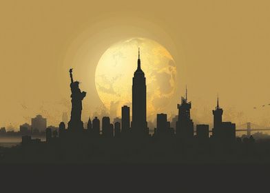 Silhouette of New York