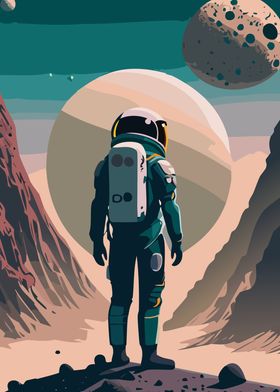 Astronaut on Alien World