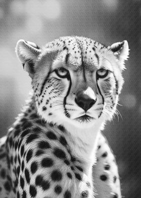 Cheetah face