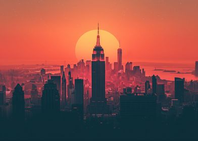 Silhouette of New York