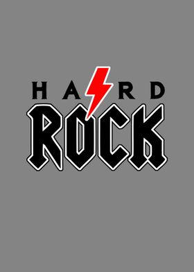 Hard Rock on grey