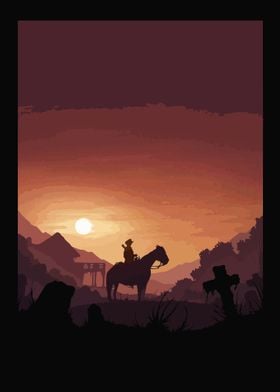 red dead gaming cowboy