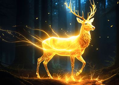 magical stag spirit