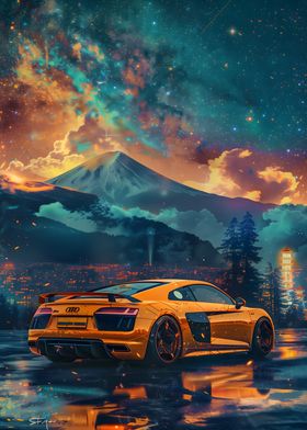 Audi R8 Fuji neon Galaxy