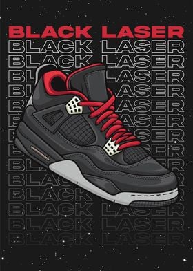 Hype Black Laser Shoes