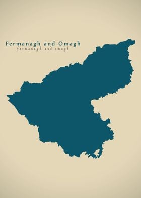 Fermanagh and Omagh Map