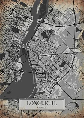 Longueuil Canada City Map