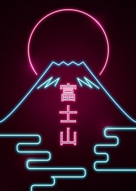 Neon Mount Fuji