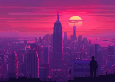 Silhouette of New York